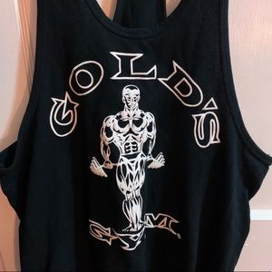 Golds Gym Black Racer Back Tank Medium